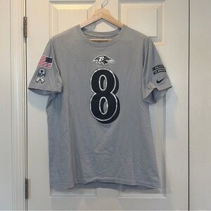 Baltimore Ravens Lamar Jackson Nike Salute To Service Shirt Size Men’s XL